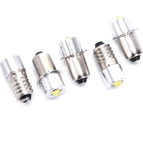P13.5S E10 3W 3V 4-12V 6-24V Flashlight Light Bulb High Bright LED Emergency Work Light Lamp Flashlight Replacement Bulb Torches
