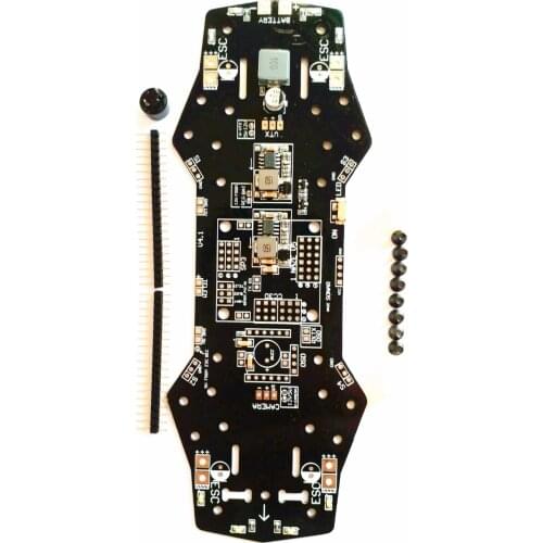 Power Distribution Board PDB 5V/12V BEC Buzzer LED Support OSD for F3 CC3D/NAZE32 Flight Control of QAV250 250 FPV RC Drone