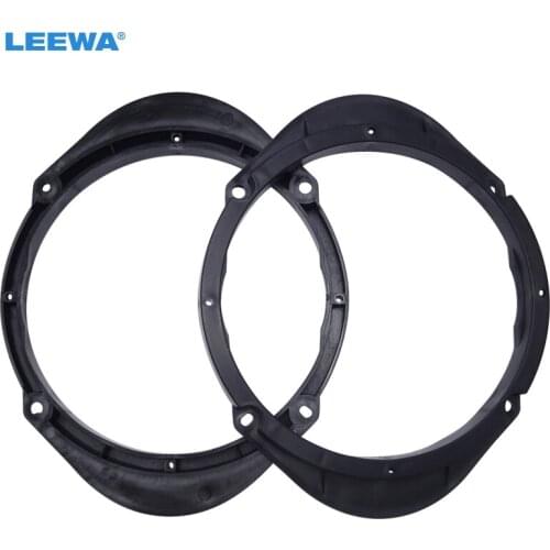 LEEWA 20pcs 6.5" Car Speaker Spacer for Mazda M3/M5/M6/M8 Besturn B50/B70/X80 Audio Horn Refit Rings Mat Mount Black Solid #5526