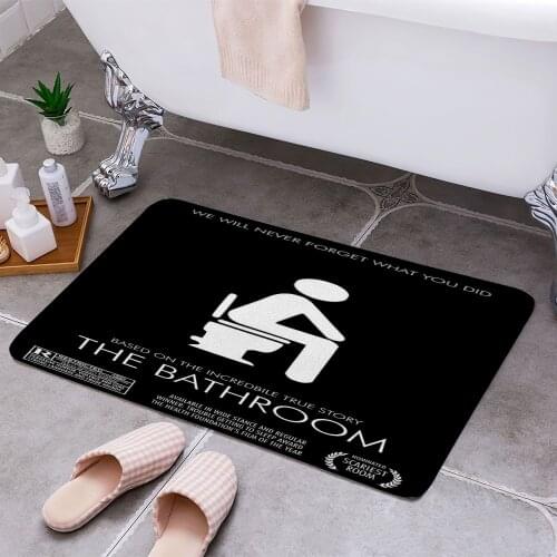 Bathroom Movie Funny 3D Print Doormats Rectangle Non-Slip DoorMat Bedroom Kitchen Entrance Print Door rugs Dropshipping