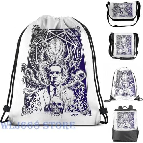 Funny graphic print shoulder Bags women Lovecraft Cthulhu (2) Single shoulder backpack travel for men Gym Bag