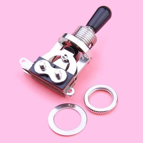 5x 3 WAY SILVER TOGGLE SWITCH Easy To Control The Tone of Pickup Quality Part