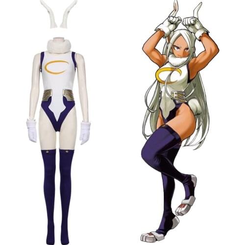Anime Boku No My hero Academic Miruko Cosplay Costume Girl Bunny Bodysuit Rompers Sexy Jumpsuit Halloween Carnival Suit