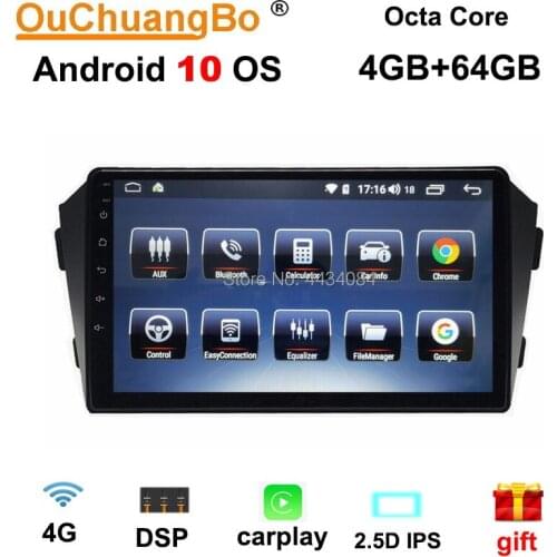 Ouchuangbo 9 inch car audio gps radio stereo for Geely Emgrand GX7 EX7 X7 2009-2014 support 8 core carplay android 10.0 OS