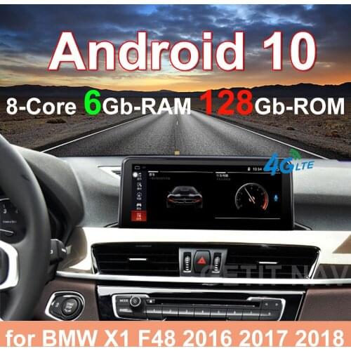 10.25 Inch DSP Android 10.0 Car Radio Stereo Player Video Multimedia GPS Navigation For BMW X1 F48 2016 2017 NBT System