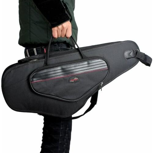 Professional Portable upscale thicker waterproof bend Alto Saxophone package bag gig case cover shoulder messenger free shippin