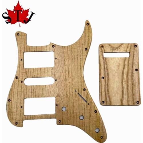 HSH Pickguard & Backplate Ailanthus wood for FD ST Style Guitar