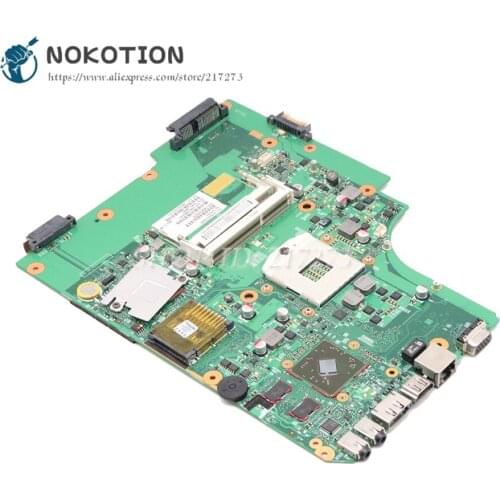 NOKOTION For Toshiba satellite L505 Laptop Motherboard HM55 DDR3 HD4500 Discrete graphics V000185570 6050A2313501