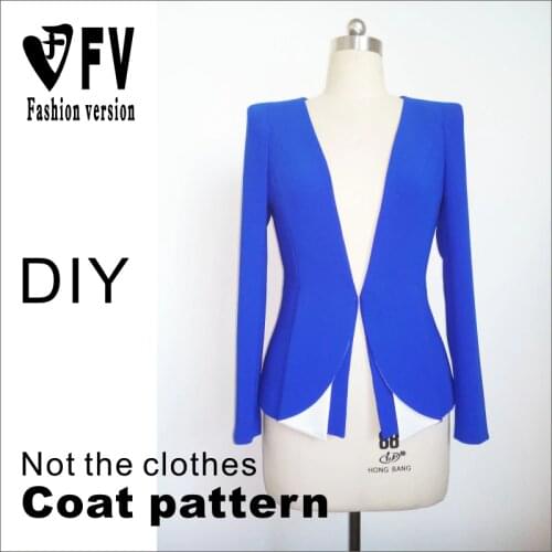 Garment DIY pattern sewing structure drawing womens small suit pattern 1:1 physical BWT-10