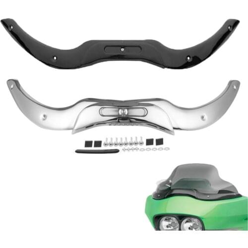 Motorcycle Windscreen Windshield Trim For Harley Touring CVO Road Glide Custom Ultra FLTRU FLTRX 2004-2013