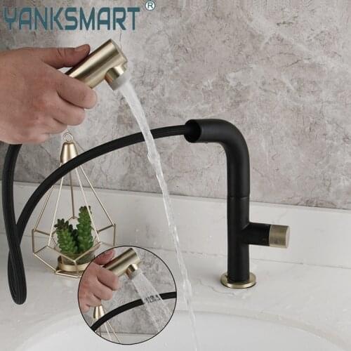 YANKSMART Pull-out Bath Mixers With Shower Head