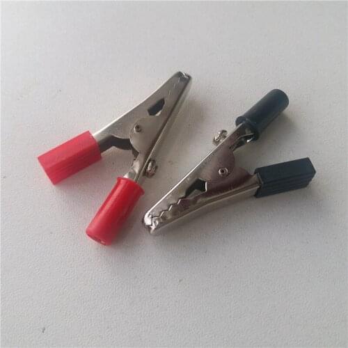 15pair Alligator Clips red black sheath clip electrician clip power clip battery clip wire clip power test clip dip screw
