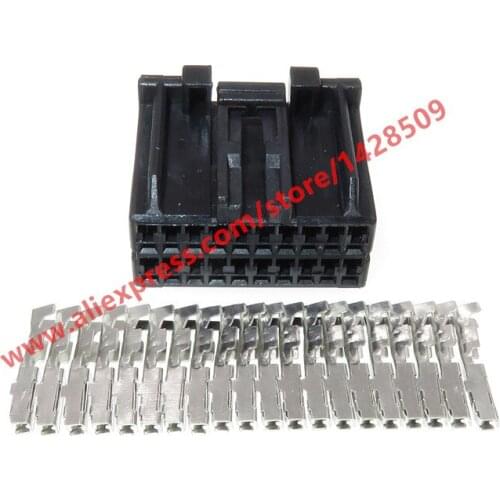 20 Sets 20 Pin/Hole Automotive Wire Electrical Female Connector Plug With Terminals
