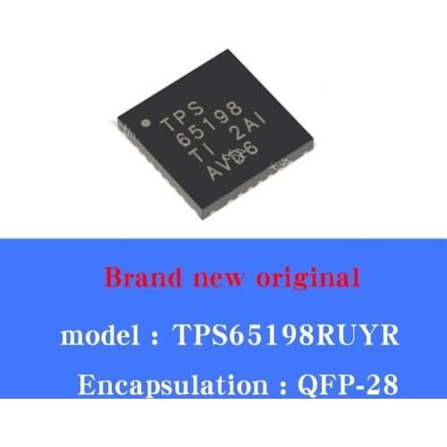 5/pcs Lot New original imported TPS65198RUYR TPS65198 SMD QFN28 LCD chip IC