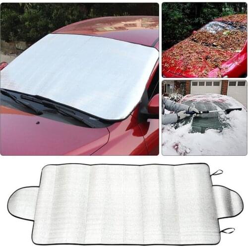 70x192CM Car Covers Front Windscreen With Two Folded Ears Heat SunShade Cover Anti Snow Frost Windshield Protector