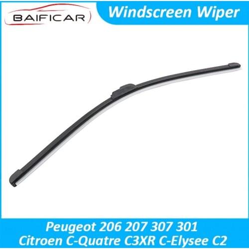Baificar Brand New Windscreen Wiper Rain Front Windshield Blades For Peugeot 206 207 307 301 Citroen C-Quatre C3XR C-Elysee C2