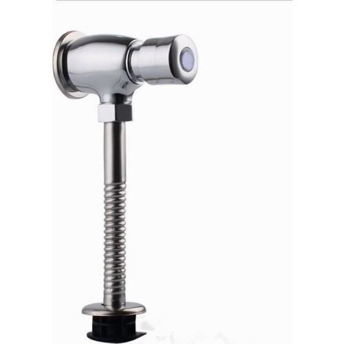Free shipping High Quality Toilet brass push button urinal flush valve with polished chrome bathroom delay urine valve