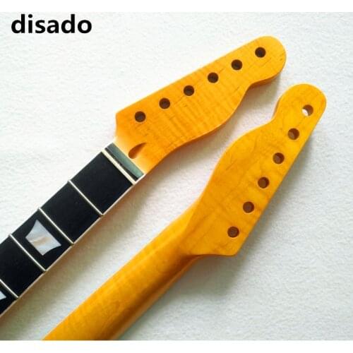 Disado 22 Frets Maple Electric Guitar Neck Rosewood Fretboard Glossy Paint Guitar Accessories Can Be Customized