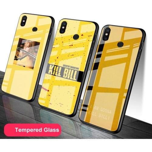 Kill bill Tempered Glass Phone Case For Redmi Note 5 6 7 8 9 Pro Note8T Note9S Redmi8 9 Cover Shell