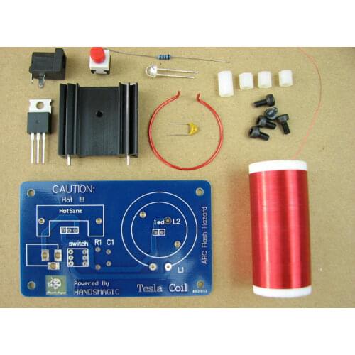 Mini tesla coil Teaching experiment Science toy Physical experiment toys DIY KITS