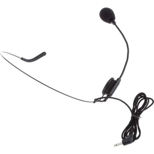 Back Electret Unidirectional Headband Microphone With Plug With Flexion Jack