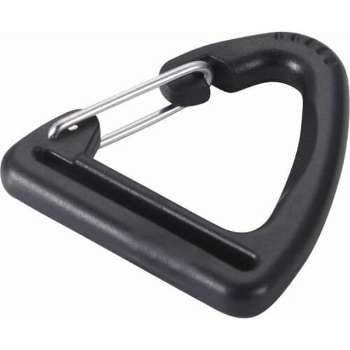 Outdoor mountaineering triangle buckle POM plastic hook 1 inch hook 2.5cm mesh belt bag buckle