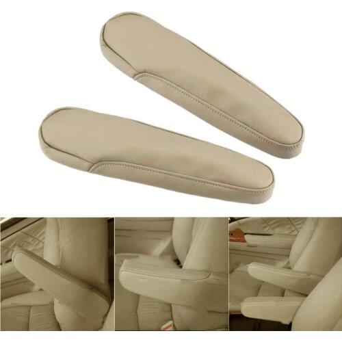 TAIHONGYU Pair Beige Leather Upholstery Seat Sofa Armrest Covers Case Replace Fit for Honda Odyssey 2005 2006 2007 2008 09 2010