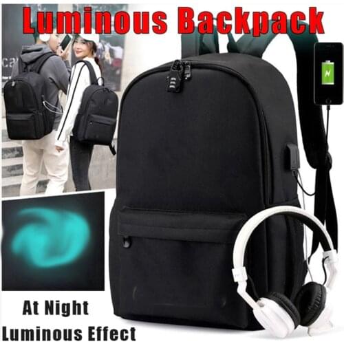 BPZMD DJ Backpack multifunction USB charging for teenagers boys Student Girls School Bags travel Luminous Bag Laptop