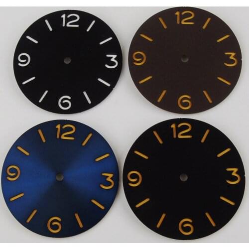 Nologo 38.5mm Watch sandwich Dial Fit 6497 6498 Movement