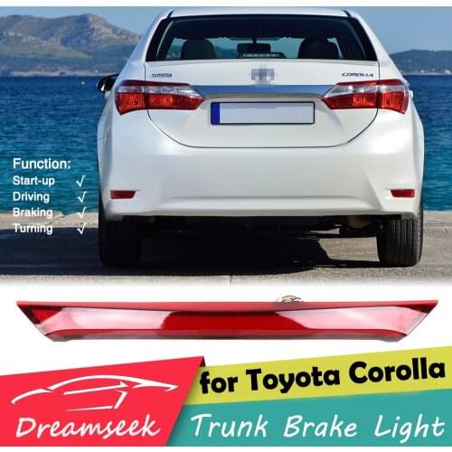 LED Trunk Brake Light for Toyota Corolla EURO Version 2014 2015 2016 2017 2018 Rear Lamp with Dynamic Sequential Turn Signal