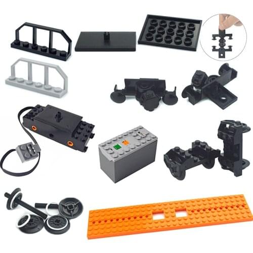 Train Accessories Technical parts Fence Motor multi power functions tool train 91994 74784 2871 PF model sets building blocks