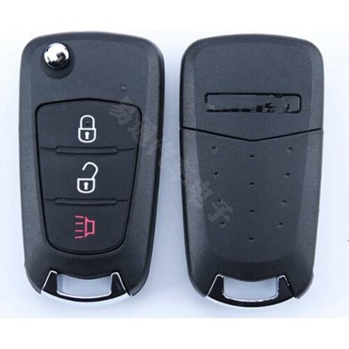 DAKATU 3 Buttons Replacement Flip Folding Remote Key Case Shell For Haval H5 H6 HOVER Keyless Entry Fob Key Cove