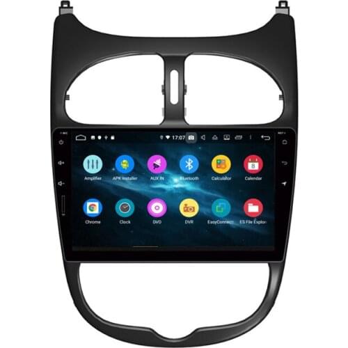 1 Din 9" PX6 Android 9.0 Car Multimedia Player For PEUGEOT PG206 Radio Touch Screen Stereo 4G+64G DVD Player 6 Core Audio DSP