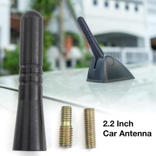 2.2 Inch Car Antenna Signal Booster Electronic Stereo FM AM Radio Antenna Auto Replacement Antenna With Screw For Most Vehicles