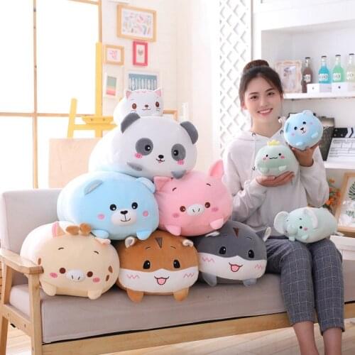 9 Kinds Cute Long Tail Plush Toy Kid Playmate Soft Animal Stuffed Doll Sofa Pillow Back Cushion Baby Cartoon Pillow Girl Gifts