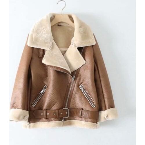 Aibeautyer Women's Sheepskin Coats
