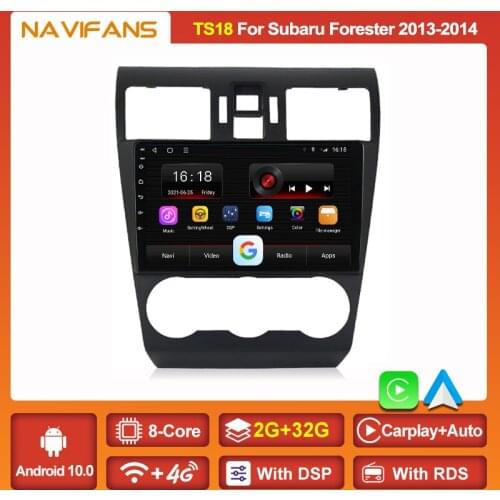 6+128G IPS DSP Android 11 2din Car Radio Multimedia Player GPS For Subaru Forester 4 SJ 2013 2014 Navi Auto Stereo Audio Video