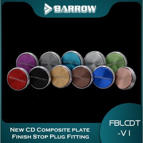 Barrowch Hand tighten water lock Multicolor New CD Composite plate Finish Stop Plug Fitting FBLCDT-V1