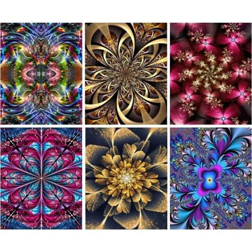 CraftArtGo 5D Diamond Embroidery Mandala scenery Full Square Round Rhinestone Mosaic Painting Cross Stitch Flowers Diamond Kit