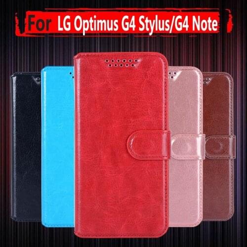 Flip PU Leather Phone Cases For LG Optimus G4 Stylus LS770 G4 Note 4G H630 G Stylo H634 H635 H540F Case Wallets For LG G4 Note