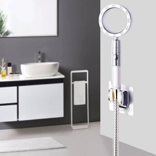 Innovated 360 Degree Swivel Round Shower Filter Shower Head With Button