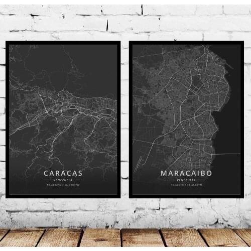 Caracas Maracaibo Venezuela Poster