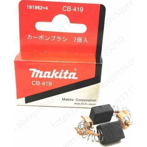 Carbon Brushes for MAKITA HR2410 HR2440 HR2450 HR2453 HP1630 JS1300 MT920 MT924 TD0100 CB-419 191962-4