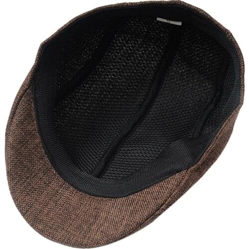 5 Colors Mens Vintage Herringbone Flat Cap Boy Male Durable Sports Peaked Riding Hat Beret Country Golf Hats Caps 1PC