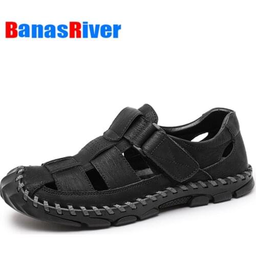 New Summer Handmade Mesh Sneakers Casual Breathable Men Shoes Outdoor Beach Wading Comfortable Driving Outdoor Sport Sneakers