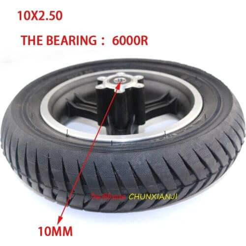 Lightning Shipment 10x2.50 10 Inch 10*2.5 Tire and Aluminum Alloy Wheel Are Suitable for Electric Scooter Balancing Car
