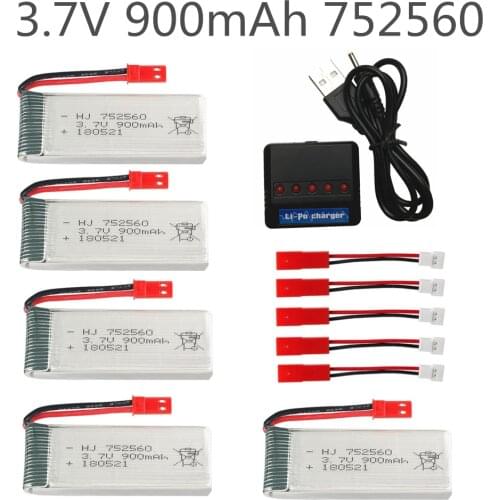 3.7V 900mah LiPo Battery For 8807 8807W Rc Quadcopter Spare Parts 4in1 Balance Charger Lithium Battery Accessories Rc Drones