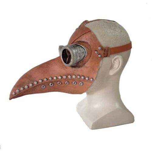 Steampunk Mask Mechanical Feeling Medieval Gothic Mask Long Mouth Long Nose Halloween Cosplay Mask Props