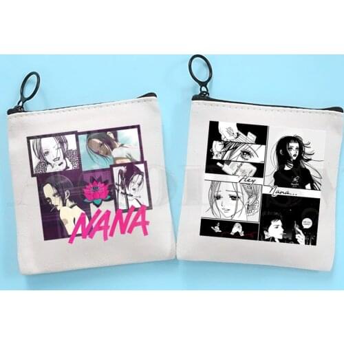 Nana Anime Manga Nana Osaki And Ren Honjo Harajuku Coin Purse Storage Small Bag Card Bag Key Bag Coin Clutch Bag Zipper Key Bag