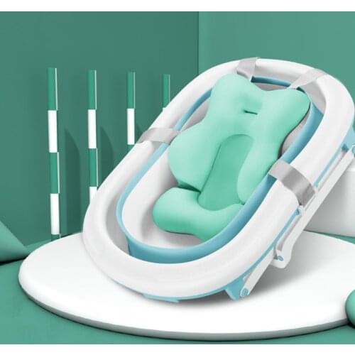 Non-Slip Newborn Baby Shower Security Mesh Bed Infant Non-Slip Bath Tub Support Pad Net Cushion Infant Baby Health Care Bath Mat